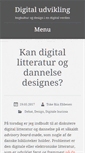 Mobile Screenshot of digitaludvikling.dk