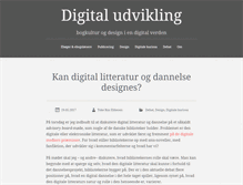 Tablet Screenshot of digitaludvikling.dk